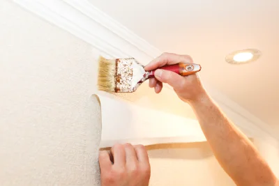 Pose de papier peint à Trévou-Tréguignec — revêtements muraux et toiles de verre
